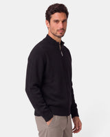 Men’s Full Zip Mock Neck Knit Jacket-Sweaters for men-CaldwellVoss