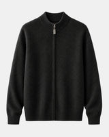 Men’s Full Zip Mock Neck Knit Jacket-Sweaters for men-CaldwellVoss