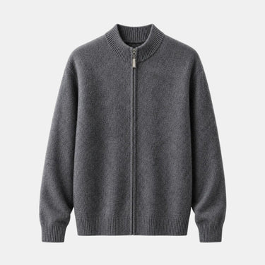 Men’s Full Zip Mock Neck Knit Jacket-Sweaters for men-CaldwellVoss