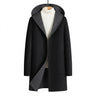 Men’s Hooded Button Front Overcoat-Coats for men-CaldwellVoss