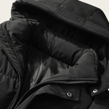 Men’s Hooded Puffer Jacket with Zip Closure-Jackets for men-CaldwellVoss