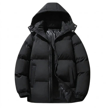 Men’s Hooded Puffer Jacket with Zip Closure-Jackets for men-CaldwellVoss