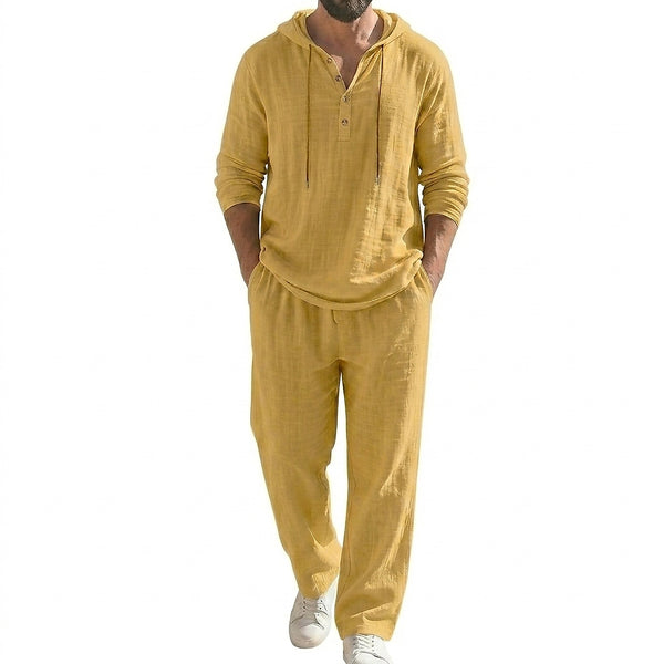 Men’s Hooded Pullover and Trousers Matching Set-Sets for Men-CaldwellVoss