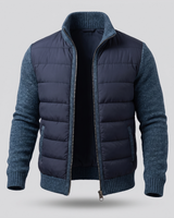 Men’s Hybrid Puffer Jacket with Knit Sleeves-Jackets for men-CaldwellVoss