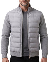 Men’s Hybrid Puffer Jacket with Knit Sleeves-Jackets for men-CaldwellVoss