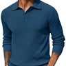Men’s Knit Polo Shirt with Textured Pattern-T-Shirts & Polos for men-CaldwellVoss