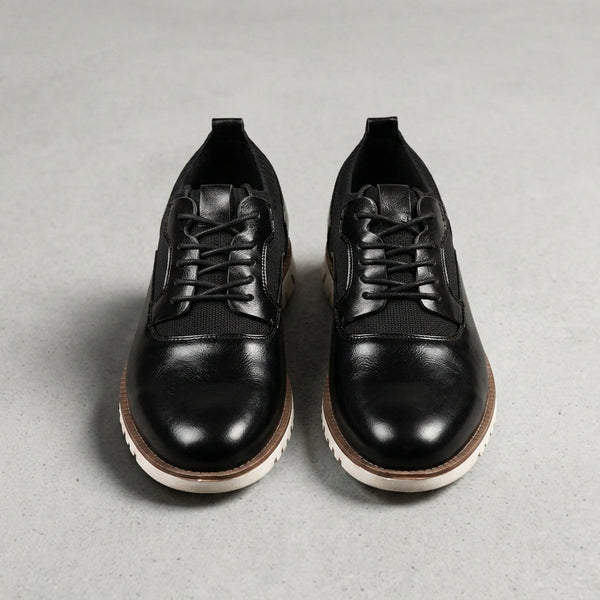 Men’s Lace-Up Sneakers with Textured Panels-Footwear for men-CaldwellVoss