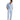 Men's Linen Shirt and Pants Matching Set Blue