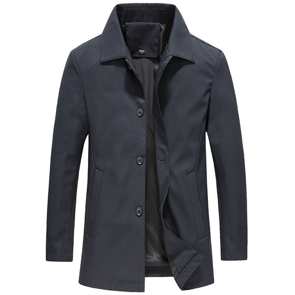 Men’s Long Button-Front Jacket-Jackets for men-CaldwellVoss