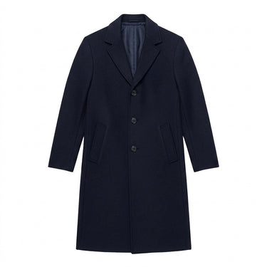Men’s Long Overcoat with Three Button Closure-Coats for men-CaldwellVoss