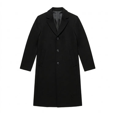 Men’s Long Overcoat with Three Button Closure-Coats for men-CaldwellVoss