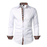Men’s Long Sleeve Button Down Shirt with Paisley Pattern Accents-Shirts for men-CaldwellVoss