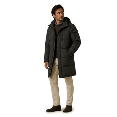 Men’s Longline Puffer Coat with Hood-Coats for men-CaldwellVoss