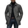 Men’s Mid-Length Button-Front Coat-Coats for men-CaldwellVoss