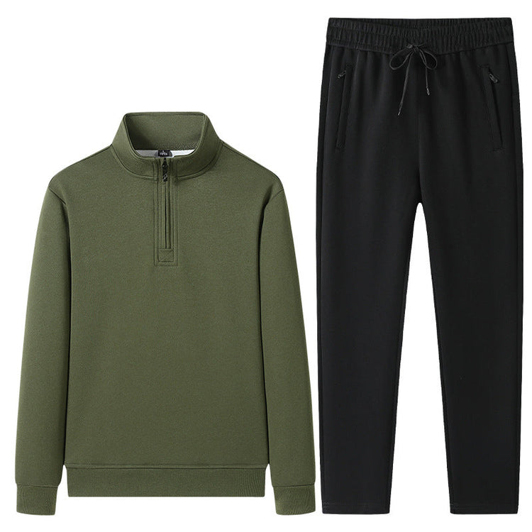 Men’s Quarter-Zip Pullover and Jogger Set-Sets for Men-CaldwellVoss