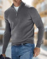 Men’s Quarter Zip Pullover Sweater-Sweaters for men-CaldwellVoss