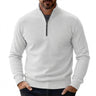 Men’s Quarter-Zip Pullover Sweater with Ribbed Trim-Sweaters for men-CaldwellVoss