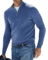 Men’s Quarter Zip Pullover Sweater-Sweaters for men-CaldwellVoss