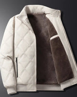 Men’s Quilted Bomber Jacket with Stand Collar-Jackets for men-CaldwellVoss