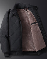 Men’s Quilted Bomber Jacket with Stand Collar-Jackets for men-CaldwellVoss