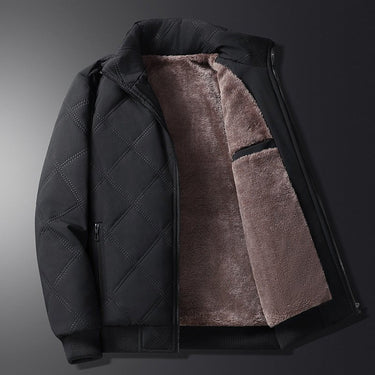 Men’s Quilted Bomber Jacket with Stand Collar-Jackets for men-CaldwellVoss