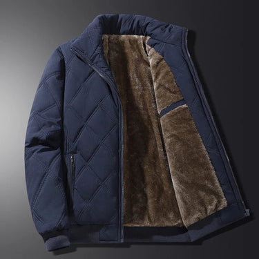 Men’s Quilted Bomber Jacket with Stand Collar-Jackets for men-CaldwellVoss