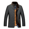 Men’s Quilted Jacket with Faux Fur Collar and Button Closure-Jackets for men-CaldwellVoss