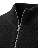 Men’s Ribbed Knit Zip Up Cardigan-Cardigan for men-CaldwellVoss