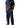 Men’s Short Sleeve Shirt and Wide Leg Pants Navy Blue