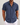 Men's Short Sleeve Textured Linen Shirt Navy Blue