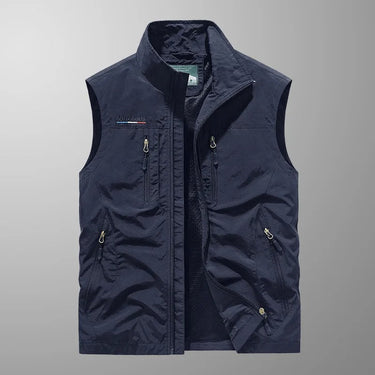 Men’s Sleeveless Cargo Vest with Zip Pockets-Vests for men-CaldwellVoss