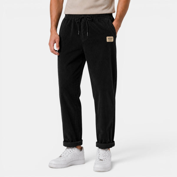 Men's Straight Leg Corduroy Trousers-Pants for Men-CaldwellVoss