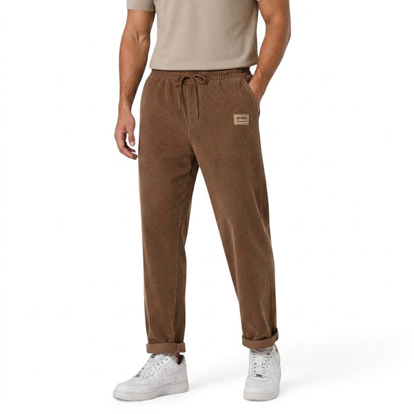 Men's Straight Leg Corduroy Trousers-Pants for Men-CaldwellVoss