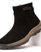 Men’s Suede Ankle Boots with Side Zipper-Footwear for men-CaldwellVoss