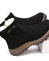 Men’s Suede Ankle Boots with Side Zipper-Footwear for men-CaldwellVoss