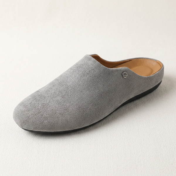 Men’s Suede Mules with Metal Stud Detail-Footwear for men-CaldwellVoss