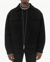 Men’s Suede Texture Zip-Up Jacket-Jackets for men-CaldwellVoss