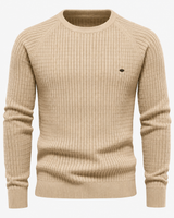 Men’s Textured Knit Pullover Sweater-Sweaters for men-CaldwellVoss