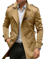 Men's Transitional Coat with Stand-up Collar and Zipper Pocket-Coats for men-CaldwellVoss