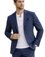 Men’s Two-Button Blazer with Flap Pockets-Blazers for men-CaldwellVoss