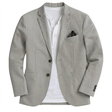 Men’s Two-Button Blazer with Flap Pockets-Blazers for men-CaldwellVoss