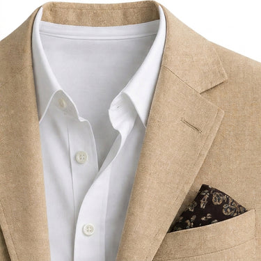 Men’s Two-Button Blazer with Flap Pockets-Blazers for men-CaldwellVoss