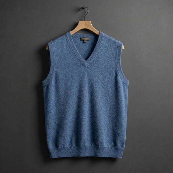 Men’s V-Neck Knit Vest-Vests for men-CaldwellVoss