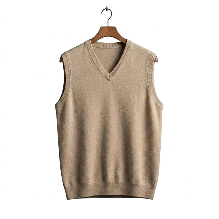 Men’s V-Neck Knit Vest-Vests for men-CaldwellVoss
