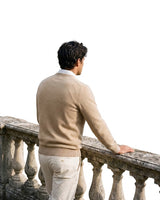 Men’s V-Neck Long Sleeve Knit Sweater-Sweaters for men-CaldwellVoss