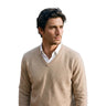 Men’s V-Neck Long Sleeve Knit Sweater-Sweaters for men-CaldwellVoss