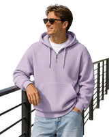 Men’s Waffle Knit Quarter Zip Hoodie-Sweaters for men-CaldwellVoss