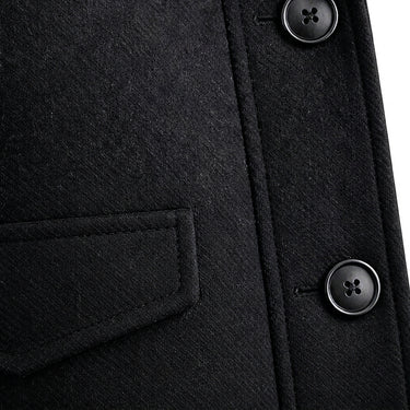 Men’s Wool Blend Overcoat with Inner Zip Layer-Jackets for men-CaldwellVoss