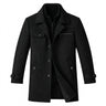 Men’s Wool Blend Overcoat with Inner Zip Layer-Jackets for men-CaldwellVoss