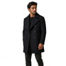 Men’s Wool Blend Peacoat with Notched Lapels-Coats for men-CaldwellVoss